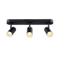 Bodová - LA 1008708 NOBLO® nástěnné a stropní svítidlo, trojité, kulaté, 2000-3000K, 22W, Dim-to-Warm, PHASE, 36°, černé - BIG WHITE (SLV)