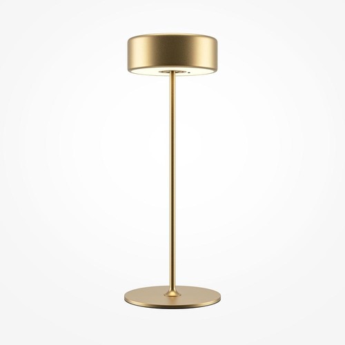 Stolní lampy dekorační - M MOD229TL-L3G3K2 Stolní lampa AI Collaboration 3W nastavitelná bílá 120lm zlatý hliník na baterie stmívatelná - MAYTONI - foto 1