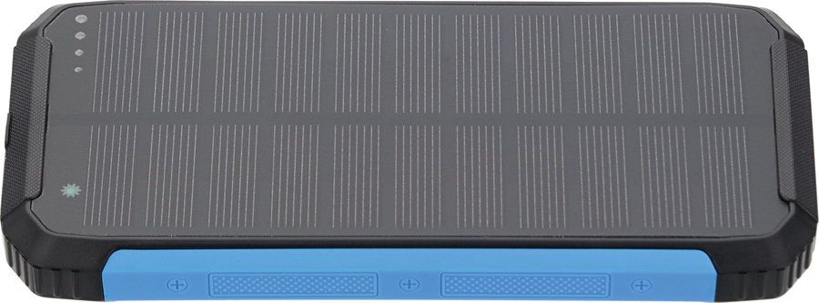 Powerbanky Optonica - POWER BANK 10000mAh 3.7V SOLAR:1.2W ČERNÁ + BLACK LED:2W - foto 1