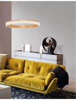 Kruhová - NV 9818481 Závěsné svítidlo COURTEZ bronzový hliník a akryl LED 45W 230V 3000K IP20 - NOVA LUCE