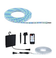 Na baterie - P 71194 LED pásek solární vč. dálkový ovladač 5m IP44 3,2W 22lm/m 60 LEDs/m RGB - PAULMANN