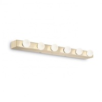 Nad obrazy/zrcadla - ILUX 179681 Nástěnné svítidlo Ideal Lux Prive' AP6 ottone 179681 zlaté 60,5cm - IDEALLUX