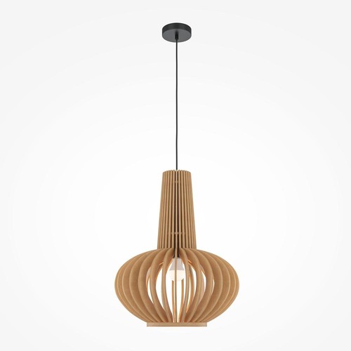 Kónická - M MOD193PL-01W1 Závěsné svítidlo Roots E27 40W béžová kov designové - MAYTONI - foto 1