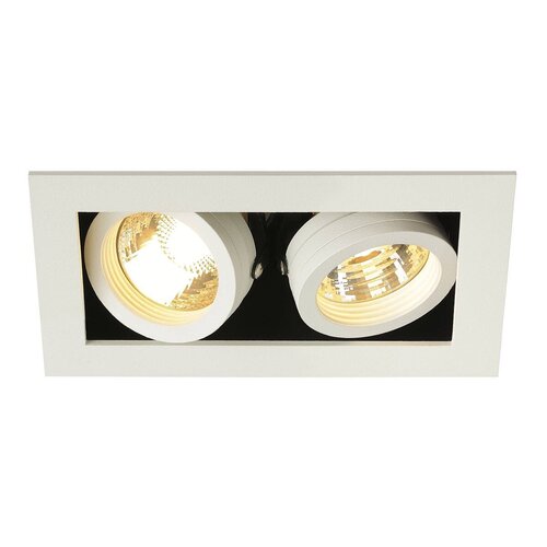 Hranatá - LA 115521 KADUX GU10 II matná bílá 230V GU10 2x50W - BIG WHITE (SLV) - foto 1