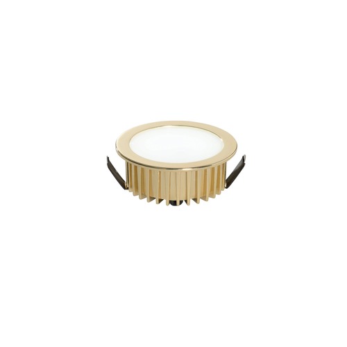 Kruhová - FAN INC-FUSION-5W ORO Zápustné svítidlo LED Fusion, zlatá/hliník, 5 W, 400 lm, 4000 K, 7 x 7 x 3,2 cm - FANEUROPE - foto 1