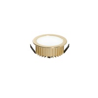 Kruhová - FAN INC-FUSION-5W ORO Zápustné svítidlo LED Fusion, zlatá/hliník, 5 W, 400 lm, 4000 K, 7 x 7 x 3,2 cm - FANEUROPE
