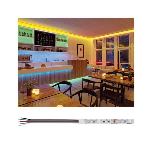Pracovní osvětlení - P 76020 Pro LED Strip Silver P75 830 5m 121W 700lm/m 84LEDs/m RGBW - PAULMANN - foto 1