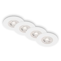 Kruhová - BRILO 7998-046 LED vestavná svítidla, pr.9 cm, 4x LED, 4,9 W, 480 lm, matná bílá - BRILO