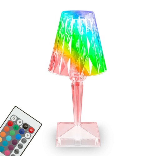 Na stůl - BRILO 7464010 LED nabíjecí stolní lampa, 25,5 cm, 2,3W, 65lm transparentní - BRILONER - foto 1