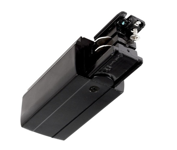 Lišty a příslušenství IVELA - IMPR 710014 Deko-Light kolejnicový systém 3-fázový 230V D Line elektrické napájení pravé 230V černá RAL 9011 98,5  - LIGHT IMPRESSIONS - foto 1