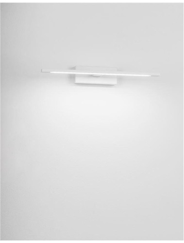 K zrcadlu - NV 9053121 Nástěnné svítidlo nad zrcadlo MONDRIAN bílý hliník a akryl LED 12W 220-240V 3000K IP44 - NOVA LUCE - foto 1