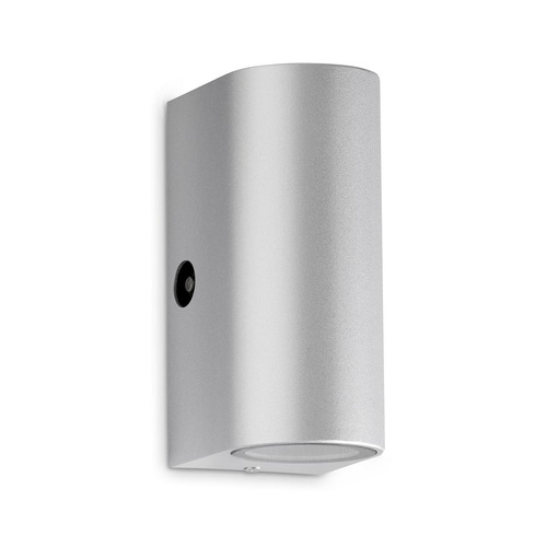 Nástěnná - TF 307104TF TELEFUNKEN LED venkovní nástěnné svítidlo s čidlem, 15,1 cm, 10 W, stříbrná - BRILONER - foto 1