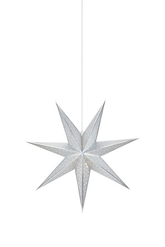 Interiérové dekorace - MAR 705789 Glitter stříbrná závěsná hvězda 45 cm - Markslöjd - foto 1