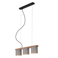 Podélná - BRI 4075-034 Závěsné svítidlo, 65 cm, max. 25 W, šedá - BRILONER