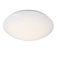 Kruhová - BRILO 3320-216 LED stropní svítidlo hvězdné nebe, pr. 38 cm, 18 W, bílé - BRILO