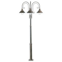 Sloupková - FARO 71118 NÁUTICA sloupková lampa, rezavá, 3L - FARO