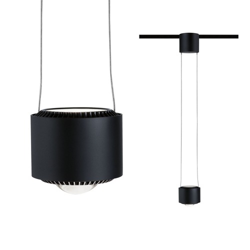 Svítidla - P 96813 URail LED závěs Aldan / 8,5 / 1x4,5W 4000K stmívatelné 230V černá mat/černá - PAULMANN - foto 1