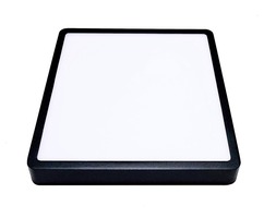 Hranatá - KHL K51701.03.SR.BK-BK.OP.ST.8.30 DISC SLIM SQ stropní svítidlo 225x225mm černé 24W 3000K - KOHL-Lighting