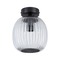 Kruhová - P 71145 LED stropní svítidlo Ruya IP44 E14 230V max. 20W sklo/černá mat - PAULMANN