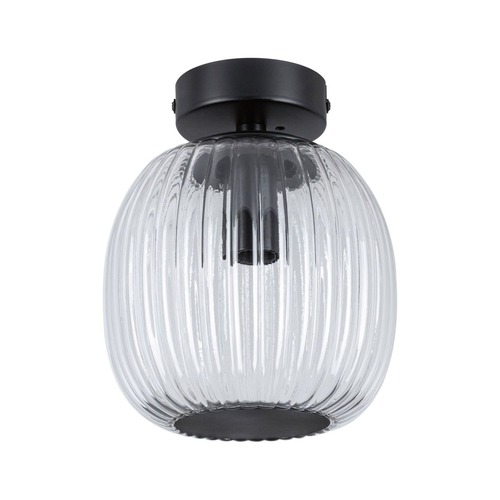 Kruhová - P 71145 LED stropní svítidlo Ruya IP44 E14 230V max. 20W sklo/černá mat - PAULMANN - foto 1