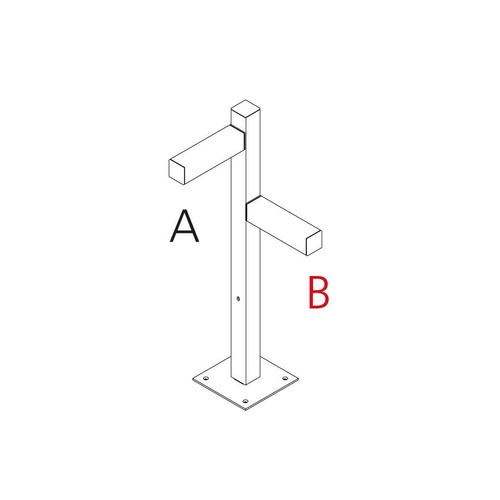 Sloupková - AR T4506F30 Walking - stojna 900 - 2x90° hlavy - A 90h + B 60h - ARTEMIDE - foto 1