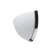 Dekorativní - OS NEL44574 NELA DL2 nástěnné skleněné svítidlo nerez / bílá IP43 2x25W E27 - OSMONT