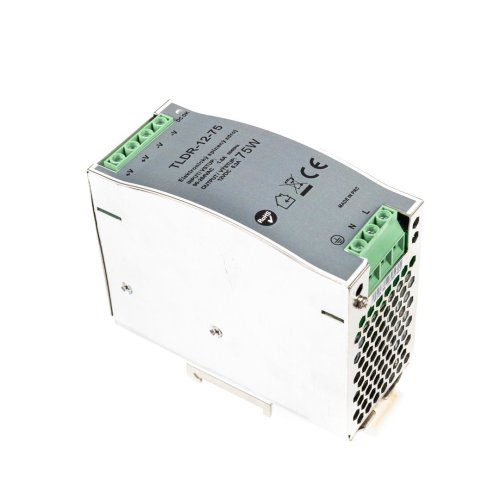 LED materiál a řízení - LED zdroj 12V 75W na DIN lištu - foto 1