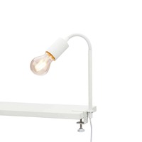Stolní lampy s klipem - BRI 2600-016 Svítidlo se svorkou pr. 1x E27 10W bílé - BRILONER