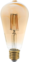 E27 - LED svíčka ST64 8W Golden Glass Stmívatelné
