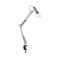 Stolní lampy dekorační - LD 14773-55 TURN ME Svítidlo se svorkou v barvě oceli s flexibilním spotem pro E27 žárovku s nastavitelnou výškou - LEUCHTEN DIREKT / JUST LIGHT