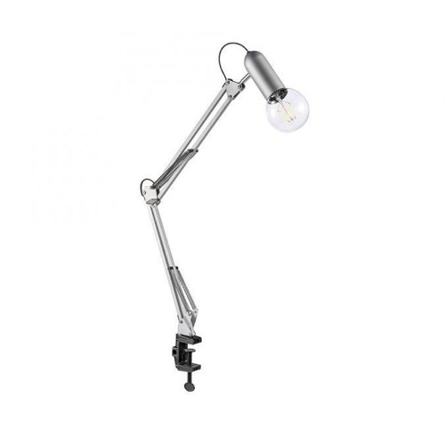 Stolní lampy dekorační - LD 14773-55 TURN ME Svítidlo se svorkou v barvě oceli s flexibilním spotem pro E27 žárovku s nastavitelnou výškou - LEUCHTEN DIREKT / JUST LIGHT - foto 1