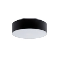 Kruhová - OS ERI52137 ERIS C2 stropní/nástěnné skleněné svítidlo bílá / černá IP43 2x25W E27 - OSMONT