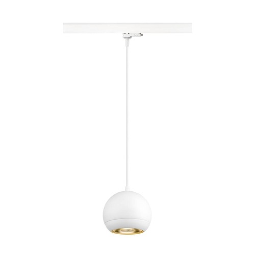 Svítidla - LA 1008177 LIGHT EYE® 150 3~ závěsné svítidlo, GU10, délka závěsu 150cm, 1x max. 13W, matně bílá - BIG WHITE (SLV) - foto 1