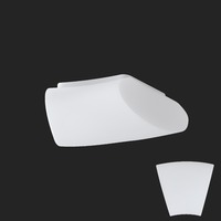 Nouzová - OS ALT59815 ALTAIR 2 stropní/nástěnné skleněné svítidlo bílá IP41 4000 K 20W LED nouzové kombinované 3 h (původní kód OS 59815) - OSMONT