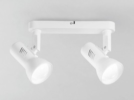 Bodová - FAN SPOT-CARRERA-2 Spotové svítidlo SPOT CARRERA bílá 2xE27 28,5 x 14 x 18,7 cm - FANEUROPE