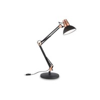 Stolní lampy pracovní - ILUX 061191 Stolní lampa Ideal Lux Wally TL1 nero 061191 E27 1x42W - IDEALLUX