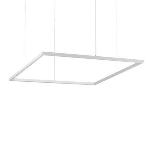 Hranatá - ILUX 259192 LED Závěsné svítidlo Ideal Lux ORACLE SLIM D90 SQUARE WH 3000K 259192 51W 4100lm 3000K IP20 85cm hranaté bílé - IDEALLUX - foto 1