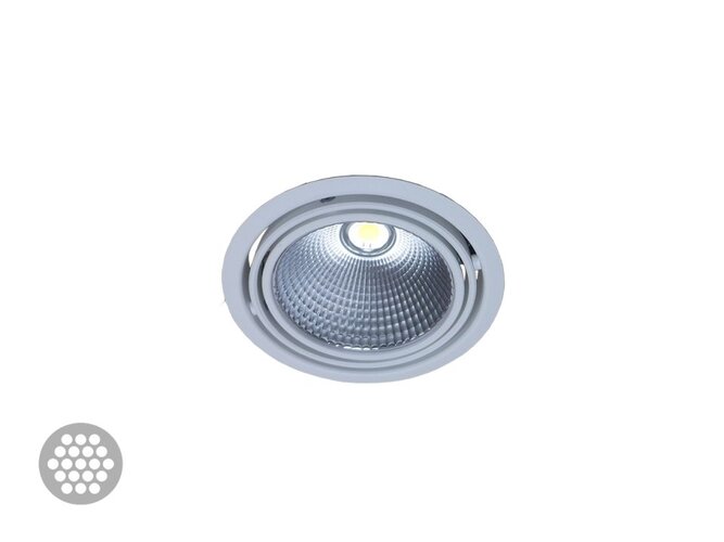 Kruhová - HAL 70-003F-10GHE/830, W Zápustné svítidlo BASI  70-003F-10GHE/830, W LED 23,6W 3000K 2870lm bílá 165mm - HALLA - foto 1