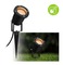 Zápichy - P 94731 LED bodové zahradní světlo zlaté světlo neláká hmyz IP65 kruhové 92mm 2200 - 2200K 4,3W 230V 38-38° černá kov - PAULMANN
