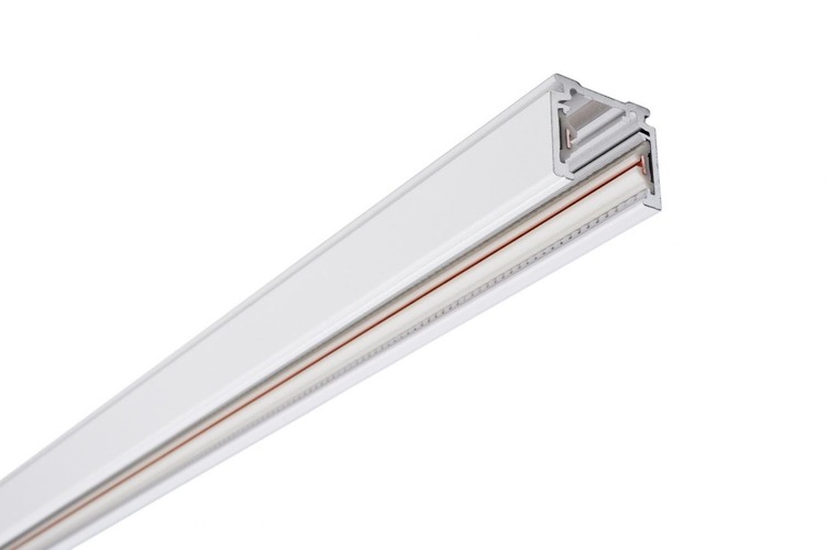 Lišty a příslušenství - IMPR 720002 Deko-Light 1-fázový kolejnicový systém, D One přisazená lišta 3m, 220-240V bílá RAL 9016 3000 mm - foto 1