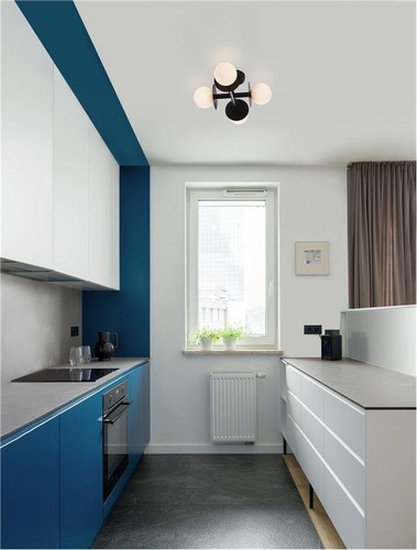 Dekorativní - NV 9043316 Stropní svítidlo PIELO černý kov opálové sklo G9 4x5W 230V IP20 bez žárovky - NOVA LUCE - foto 1