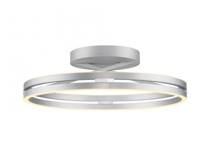 Kruhová - PN 6552-95 Stropní svítidlo PURE Loop LED 7W 2700-5000K + LED 30W 2700-5000K šedá - PAUL NEUHAUS - foto 1