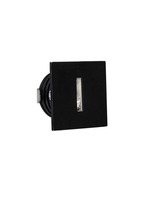 Zapuštěná - NV 9045418 Venkovní zapuštěné svítidlo do zdi PASSAGGIO černý hliník LED 1W 3000K 3V IP54 délka kabelu 1.80m použijte driver 9020170 - NOVA LUCE