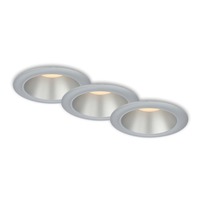 Kruhová - BRI 7041034 LED vestavná svítidla sada, pr.9,5 cm, 3x LED, 4,9 W, 480 lm, matný chrom (starý kód: BRI 7041-034) - BRILONER