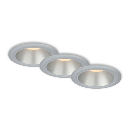 Kruhová - BRI 7041034 LED vestavná svítidla sada, pr.9,5 cm, 3x LED, 4,9 W, 480 lm, matný chrom (starý kód: BRI 7041-034) - BRILONER - foto 1