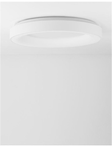 Kruhová - NV 9353850 Stropní svítidlo RANDO THIN bílý hliník a akryl LED 50W 230V 4000K IP20 stmívatelné - NOVA LUCE - foto 1