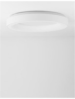 Kruhová - NV 9353850 Stropní svítidlo RANDO THIN bílý hliník a akryl LED 50W 230V 4000K IP20 stmívatelné - NOVA LUCE