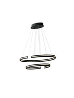 Dekorativní - FAN LED-CLARKE-S80C Závěsné LED svítidlo CLARKE černá, 60 W, 6750 lm, 3000 K, 78 x 40 x 124 cm - FANEUROPE