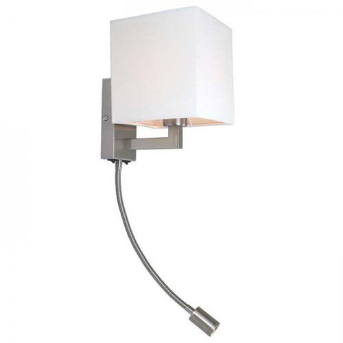 Dekorativní - RED R12956 TAINA se stínidlem bílá matný nikl 230V E27 LED 28+3W 25° 3000K - RED - DESIGN RENDL - foto 1