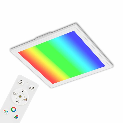 Hranatá - BRILO 7151-016 RGB svítidlo LED panel, 29,5 cm, 1800 lm, bílé - BRILO - foto 1